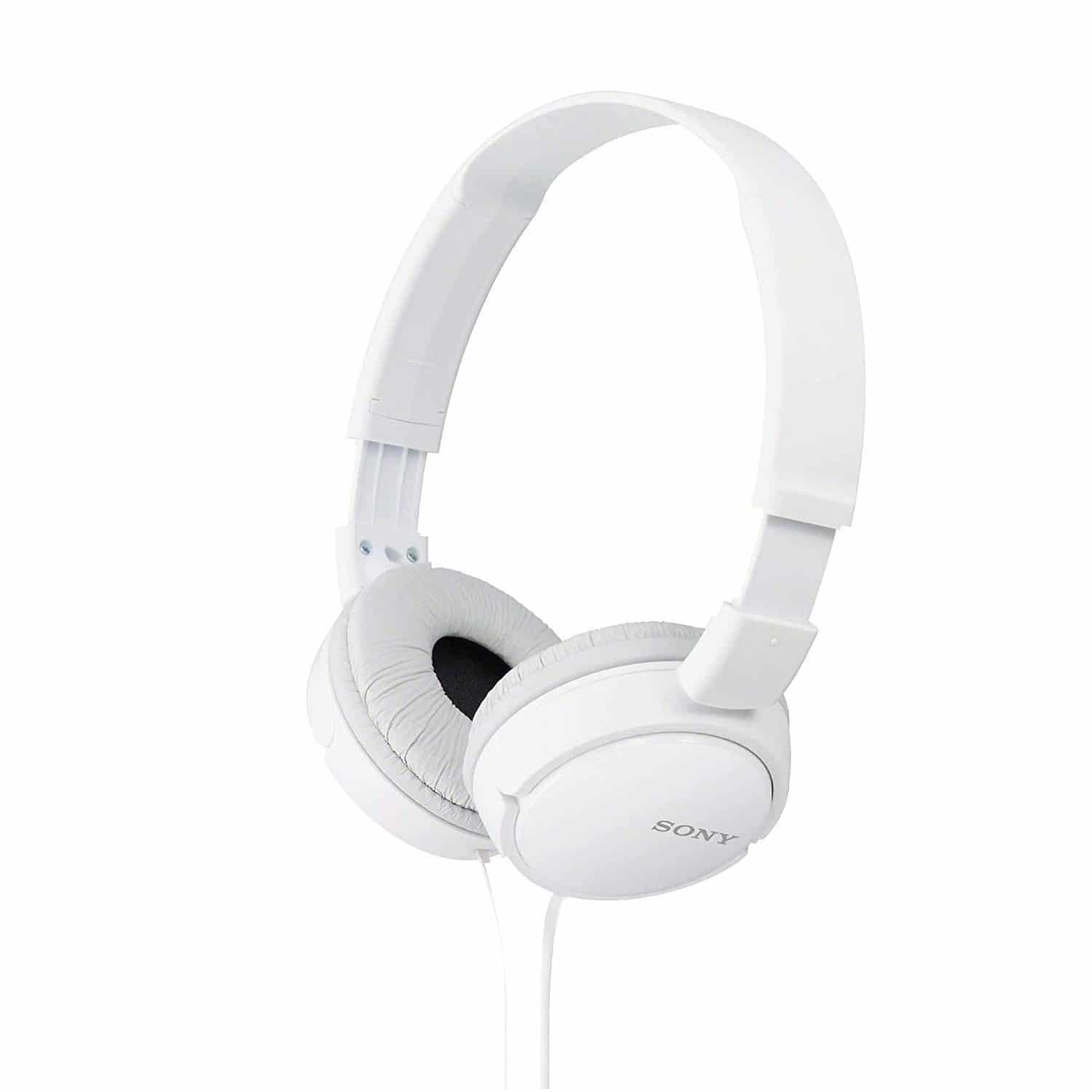 Sony MDRZX110 ZX Series Extra Bass Stereo Headset – White Audio  |  Headsets  |  Wired Headsets  |