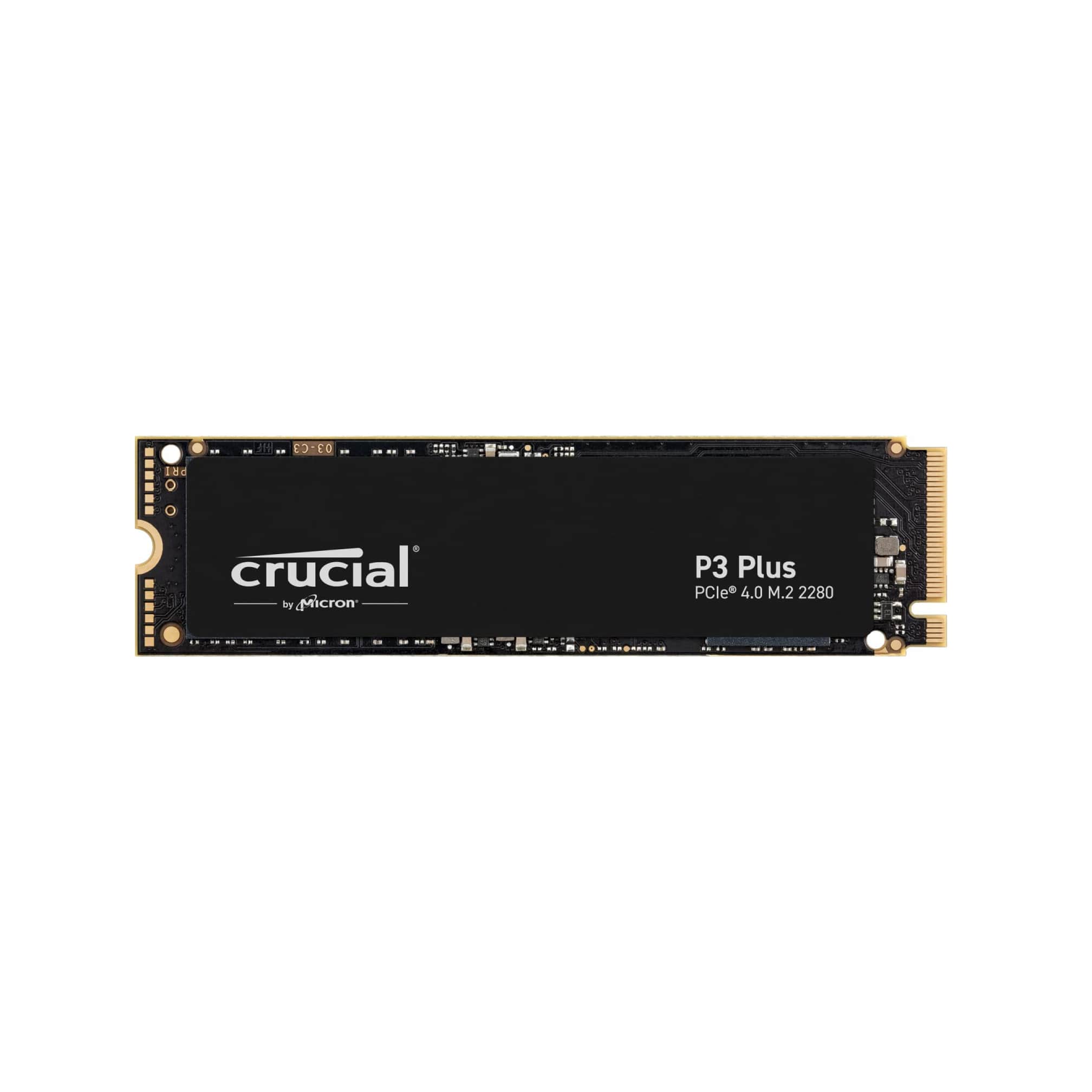 Crucial P3 Plus 1TB PCIe Gen4 3D NAND NVMe M.2 SSD Computer Hardware  |  Storage  |  SSD  |