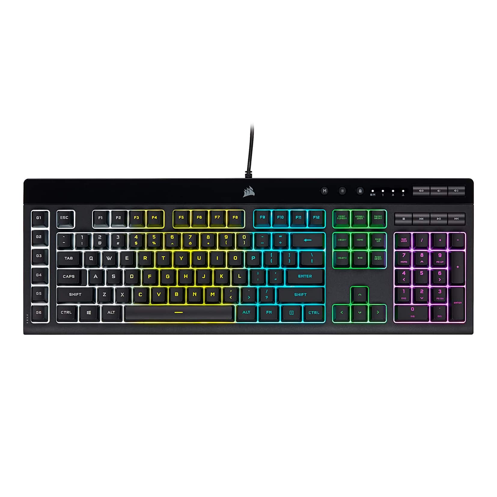 Corsair K55 PRO LITE RGB Wired Membrane Gaming Keyboard   |  Computer Accessories  |  Keyboards  |  Wired Keyboards  |