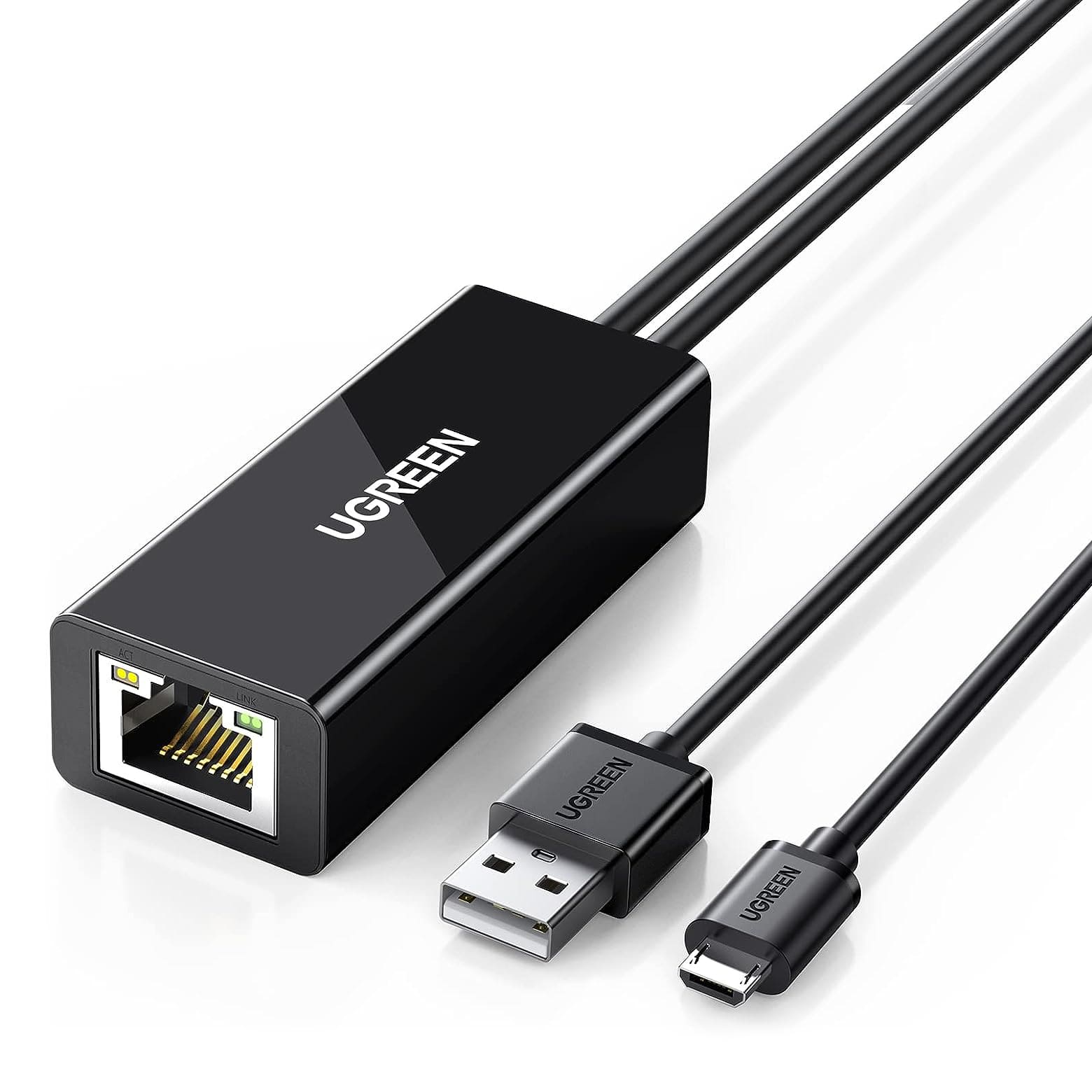UGREEN Ethernet Adapter with Micro USB for with Fire TV Stick/4k/4k  Max/Lite, Google Chromecast, Roku Express 4k - Jopanda